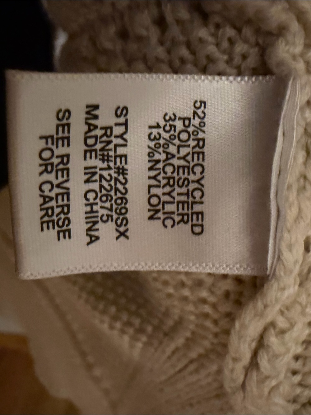 Hooded Open-Front Knit Cardigan Sweater - Cream - Picture 4 of 5